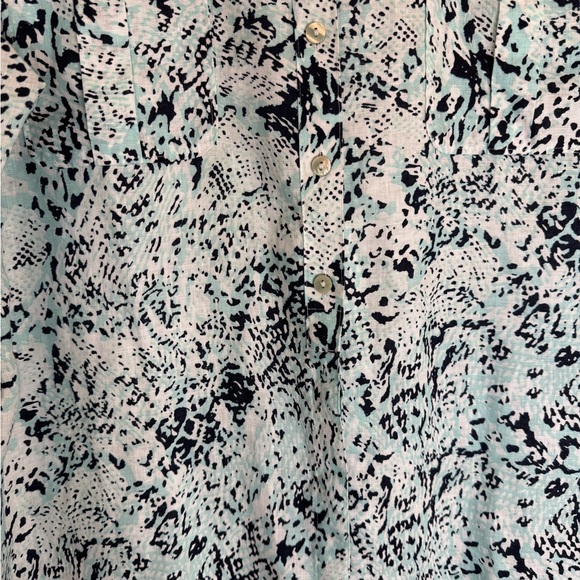 Chico’s Linen Button Down Tunic Top - Picture 4 of 8